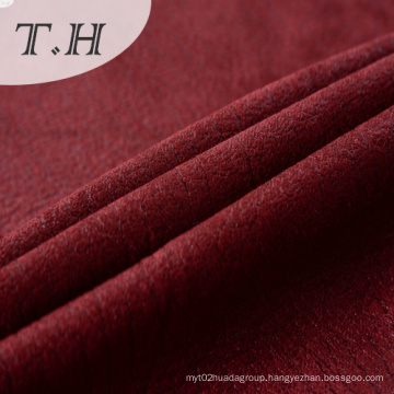 Red Bronzed Knitted Suede Fabric 270GSM